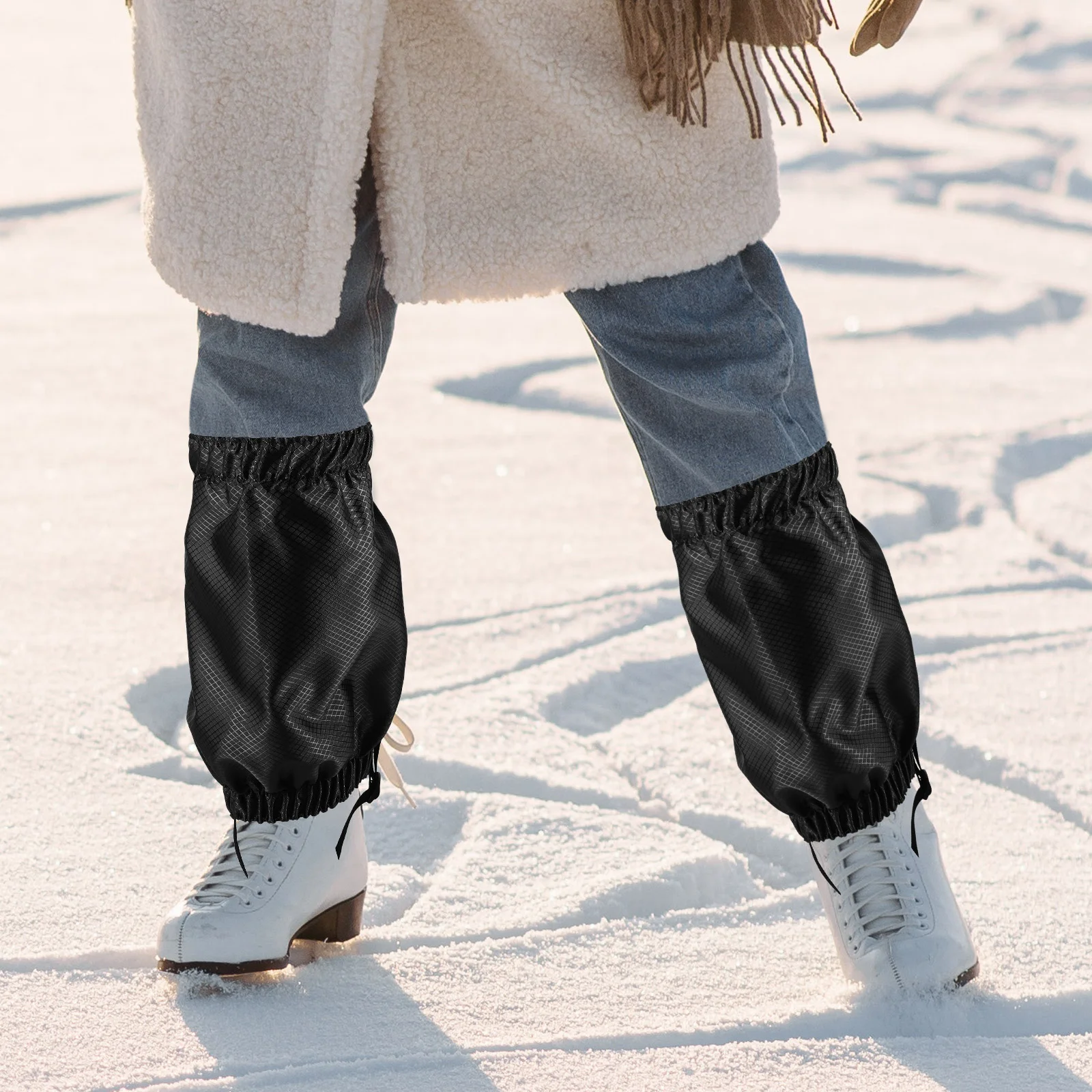 

Collapsible Anti-sand Shoe Covers Outdoor Boots Gaiters Desert Ski 420D Diamond Oxford Cloth Man