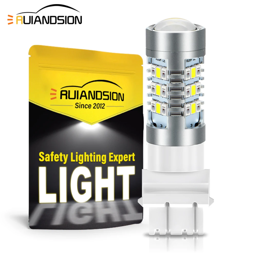 

2Pcs T20 7443 W21/5W LED Bulb T25 3157 Turn Signal Light 2835 Chip Auto LED Signal Light Tail Brake Lamp Reverse Bulb 10-30V