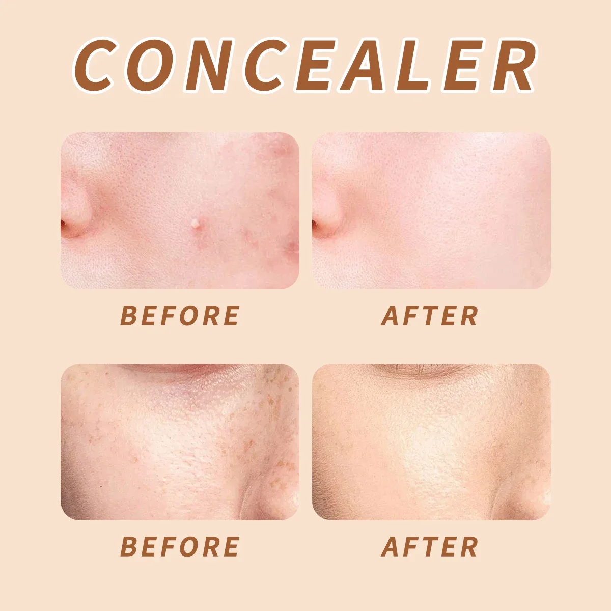 KATELYN Liquid Foundation Conceals Blemishes, Controls Oil, Brightens Skin Tone, Long-Lasting, Does Not Come Off, Does Not Stic