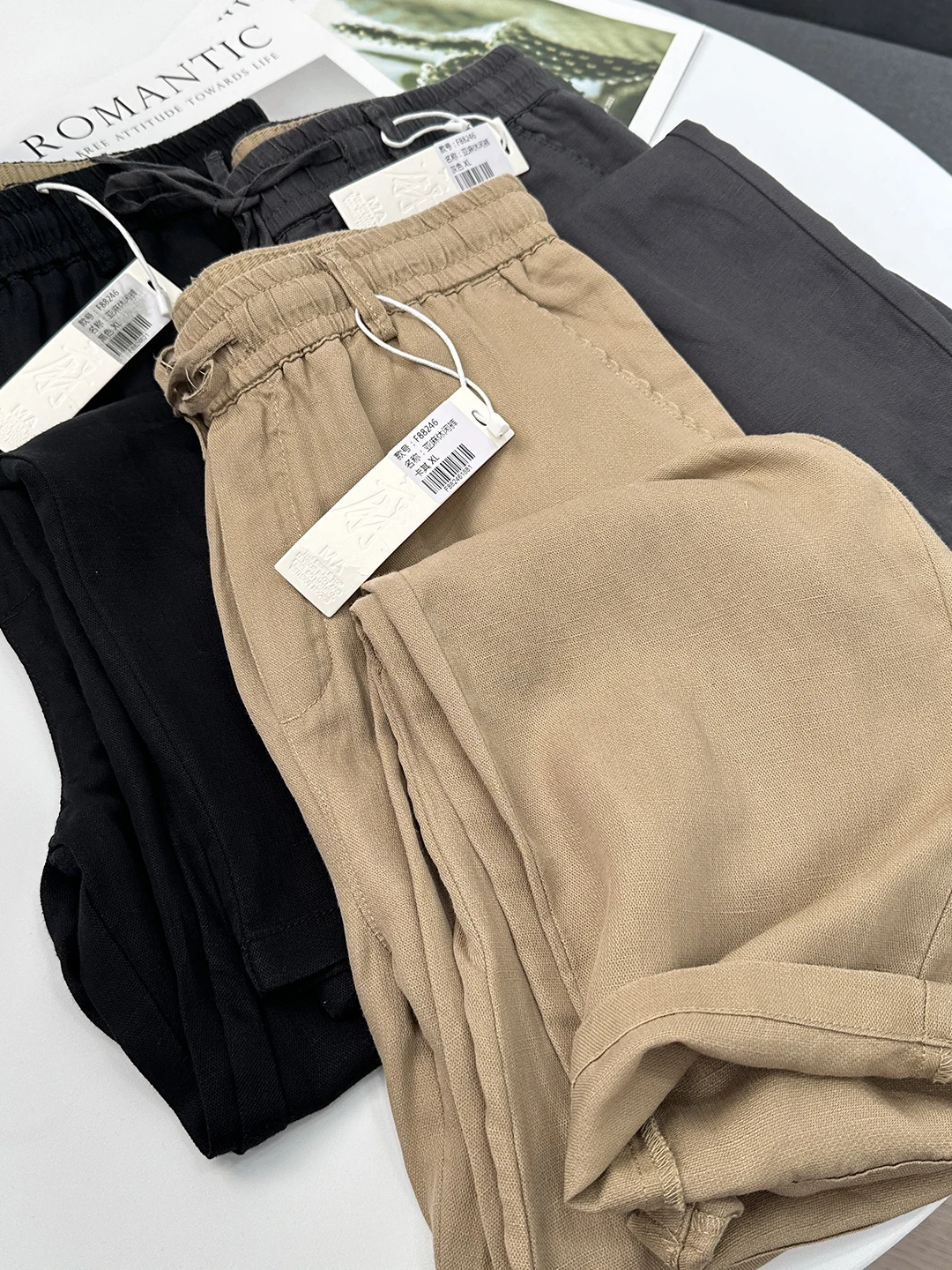 

Ретро японские льняные мужские повседневные прямые брюки, летние модные тонкие хлопковые льняные длинные брюки в стиле ретро