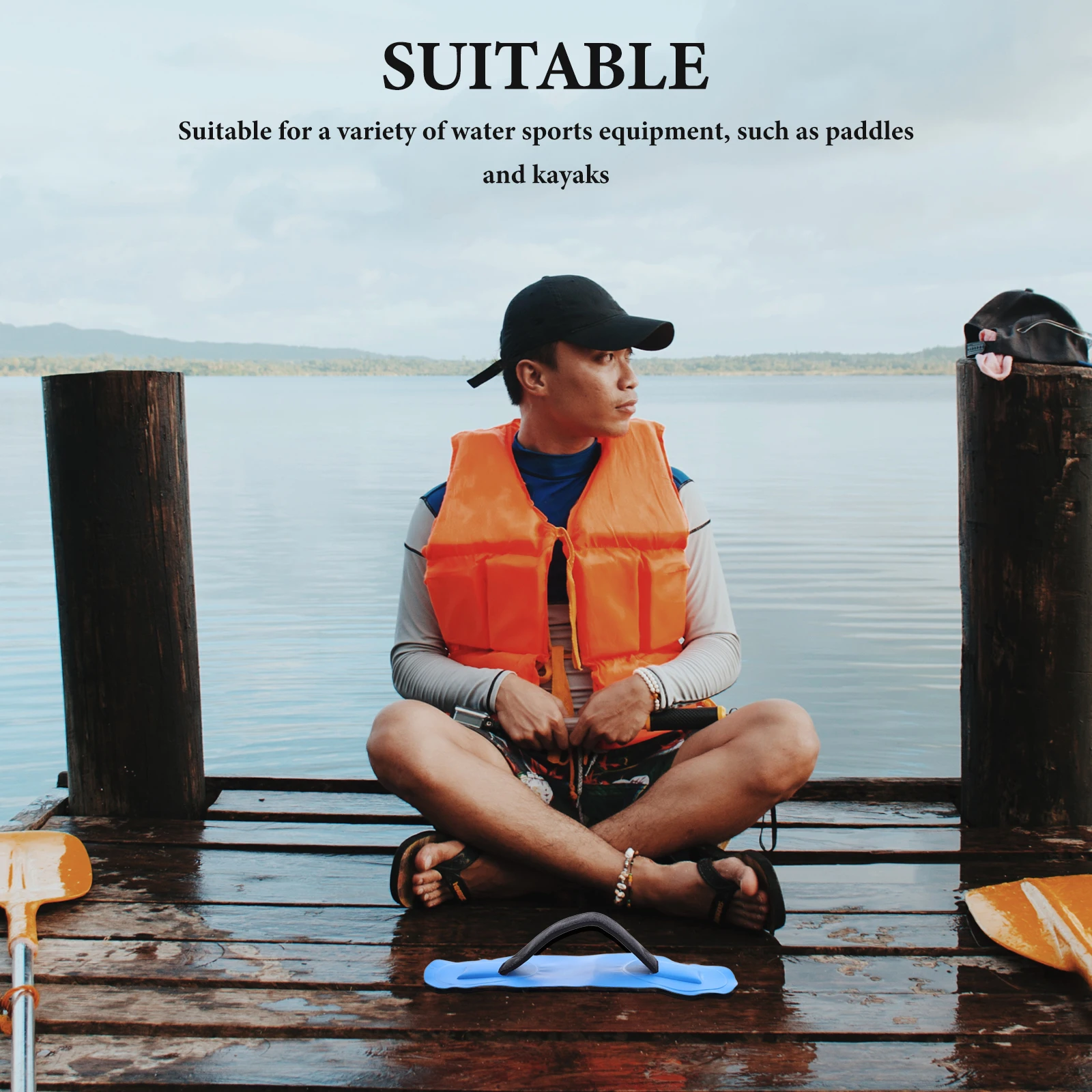 

2 Pcs Kayaking Handle Grip Sups Paddle Replacement Carry Handles Pvc Grips Boat Grab Canoe