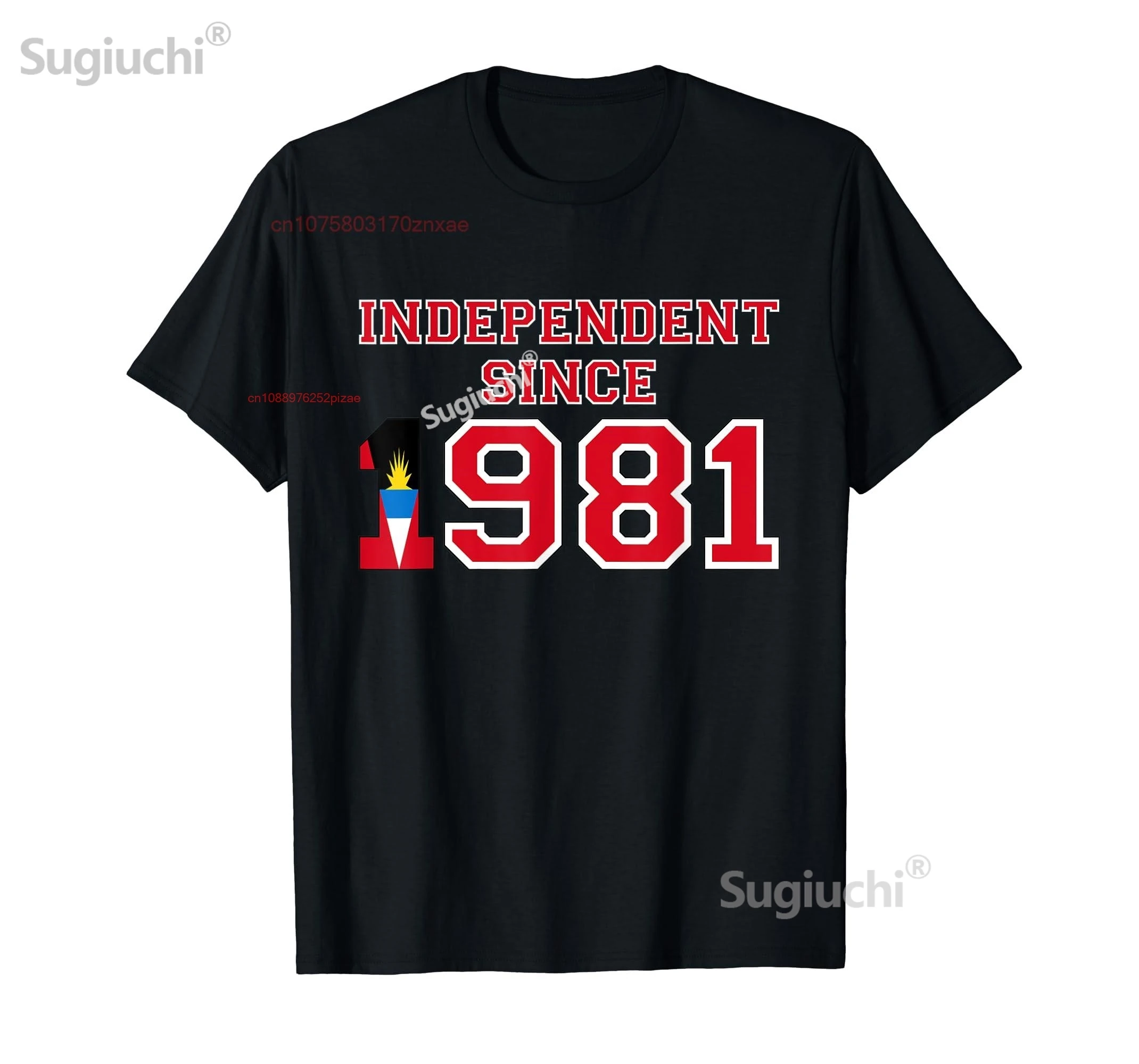 

100% Cotton Antigua And Barbuda Independent Since 1981 T-Shirt MEN WOMEN UNISEX T Shirts Size S-6XL