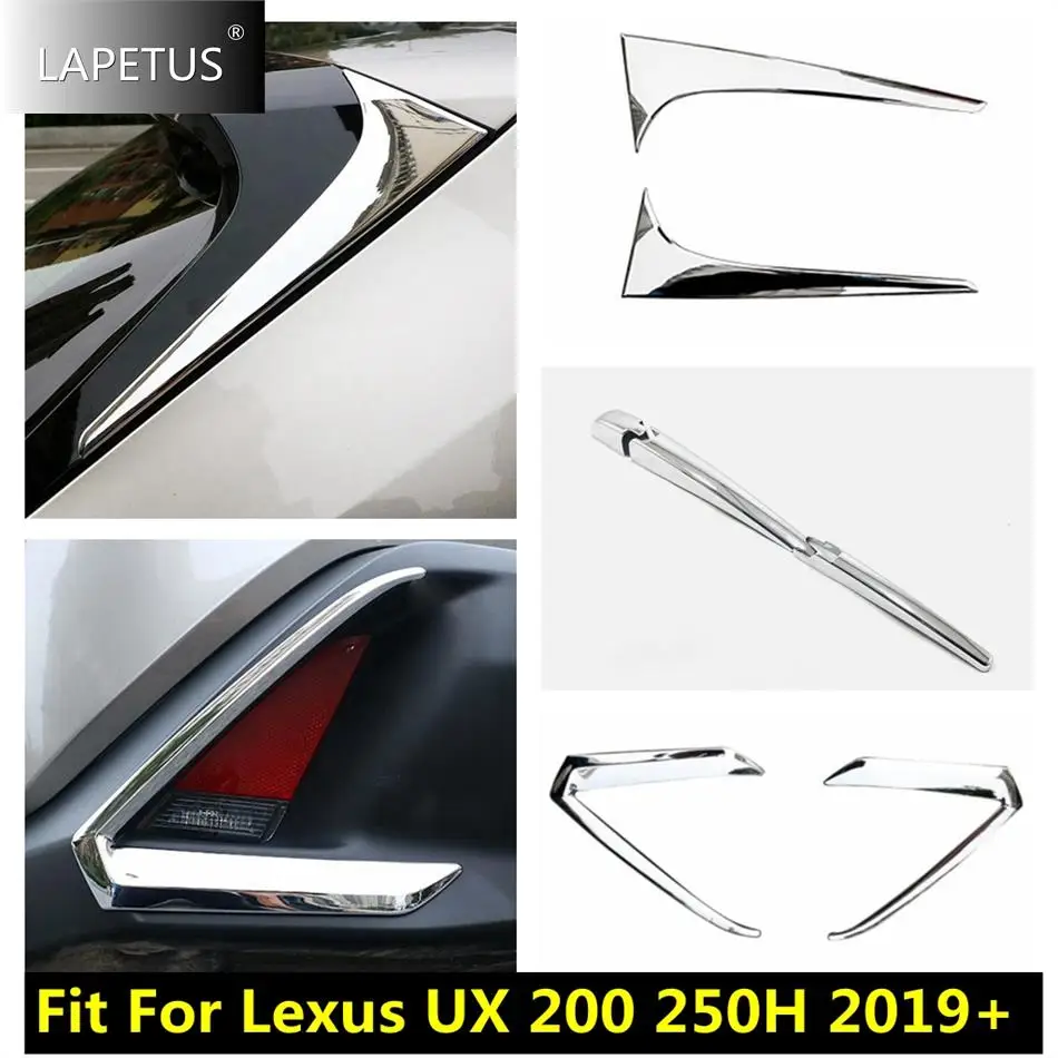 

Door Window Sequin / Rear Fog Lights Eyebrow / Window Wiper Cover Trim For Lexus UX 200 250H 2019 - 2023 Car Accessories Chrome