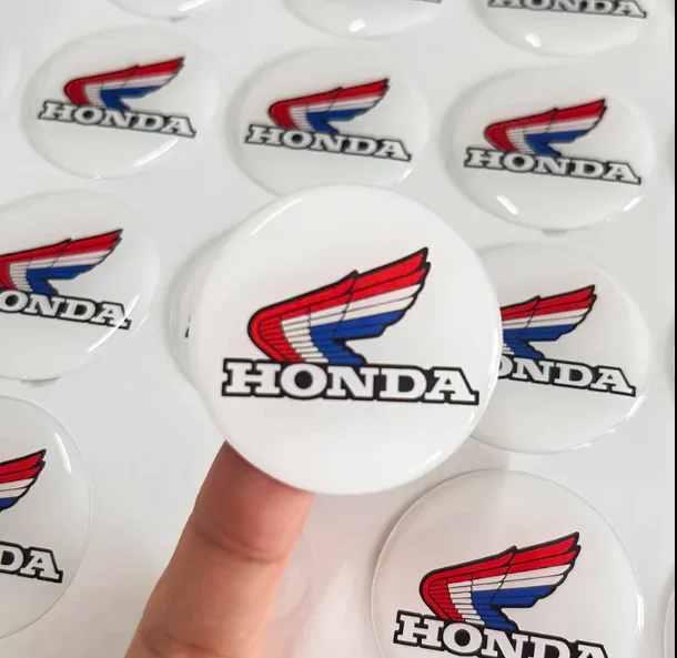 50PCS Customized resin crystal epoxy dome stickers, personalized car labels, strong adhesive packaging labels