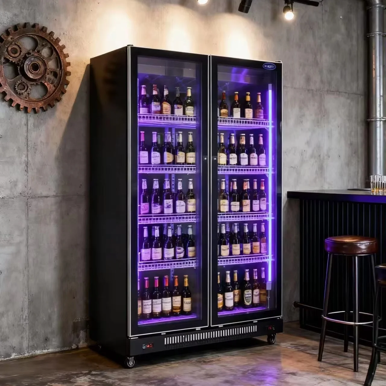 

Single-temperature Stainless Steel Beverage Display Cabinet