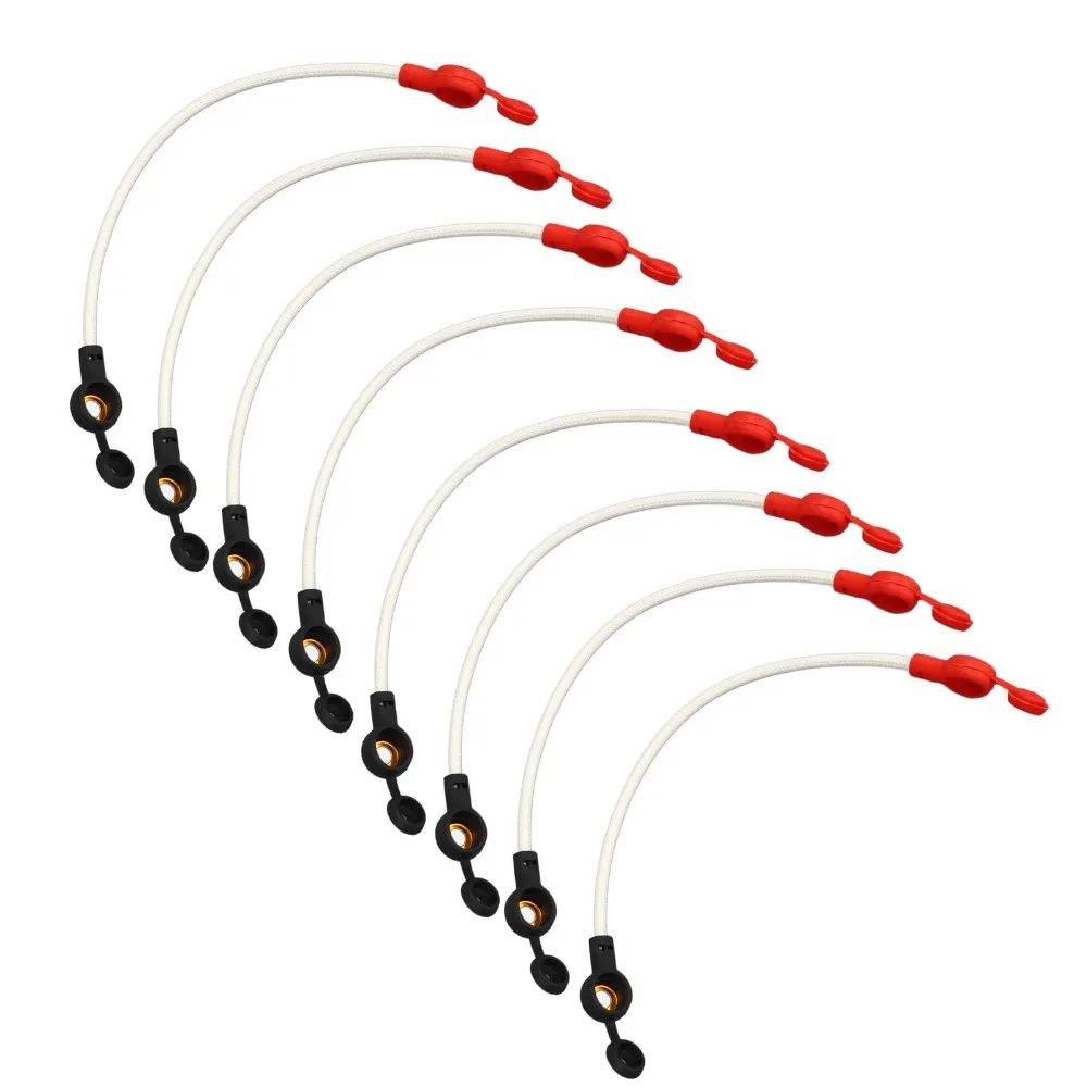 

8PCS Fireproofing Battery Inverter Cables Copper Wire with Dust Hat Battery Power Cable Easy Installation