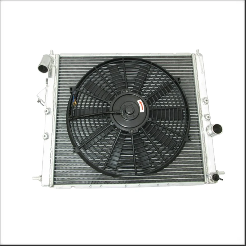 Aluminum Radiator + Fan For Renault Clio 16S / Williams MT 1.8L/2.0L 16V F7R Engine 1993 1994 1995 1996 93 94 95 96