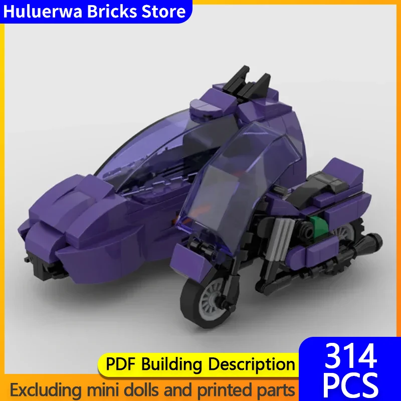 Popular Anime Car Model MOC Building Bricks Masked Special Vehicle Modular Technology Gifts Holiday Assemble Children Toy Suit