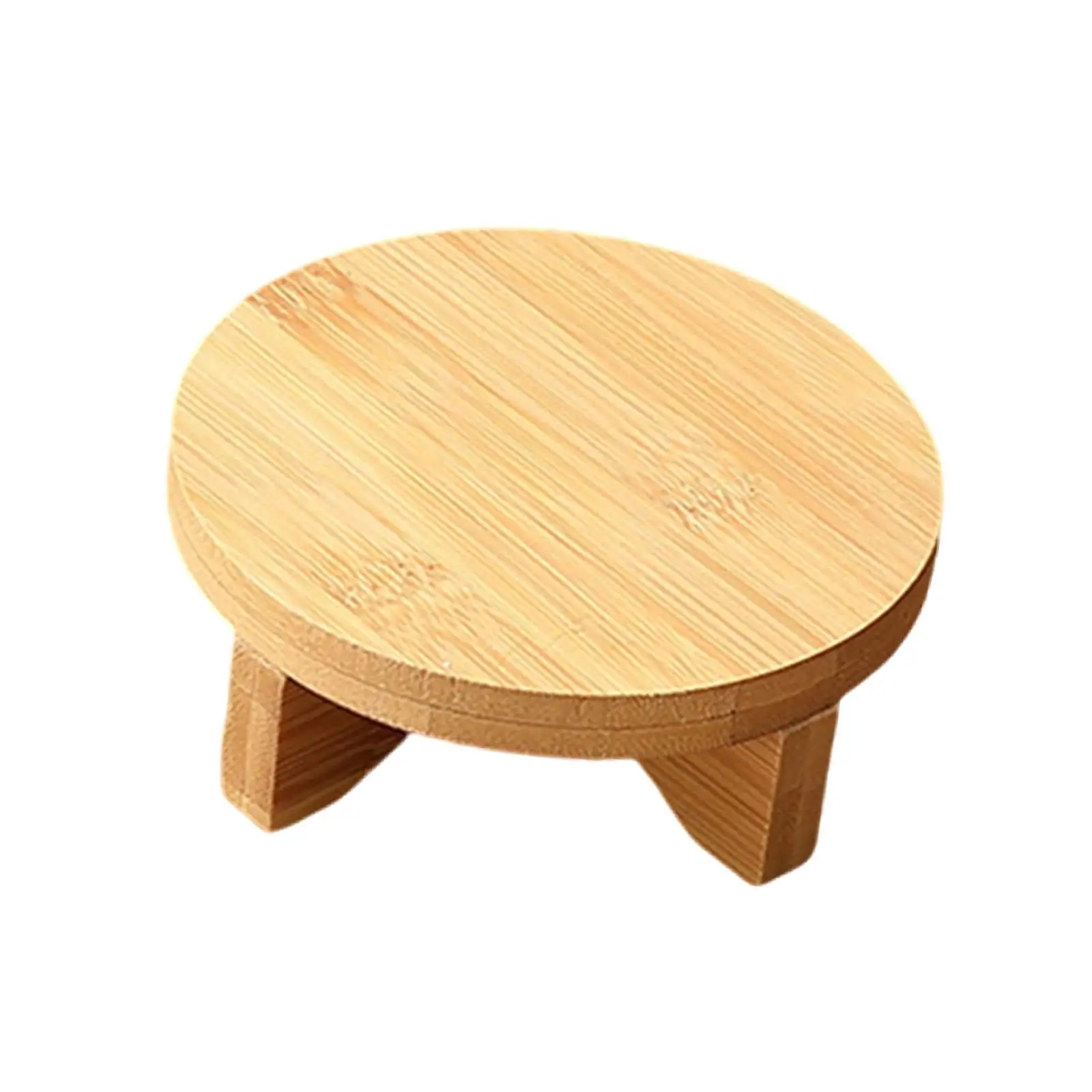 Stylish Wood Plant Stand Indoor Pot Holder Decorative Desktop Flower Rack for Office and Home Furniture