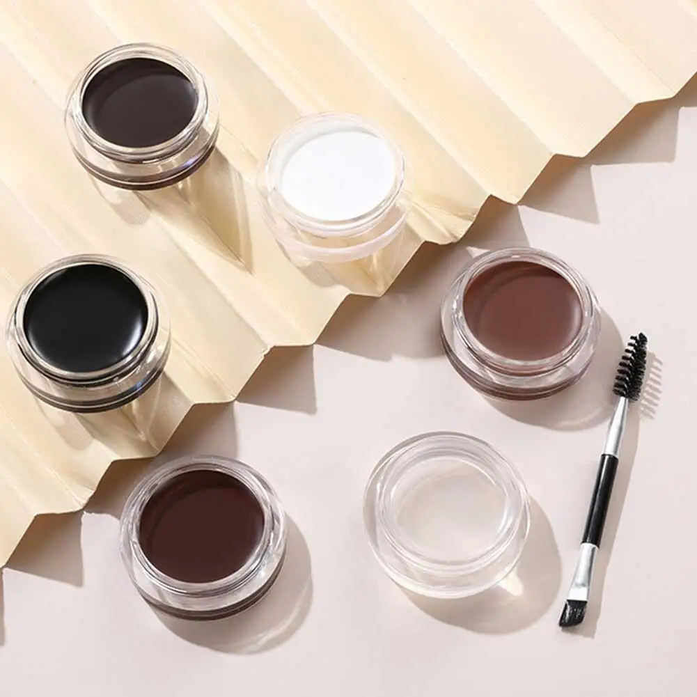6-farbige wilde Augenbrauen-Styling-Creme, Augenbrauenformgel, Seifenwachs, klare Augenbrauencreme, Tönung, Augenbrauenlift mit Pinsel, kosmetische Werkzeuge