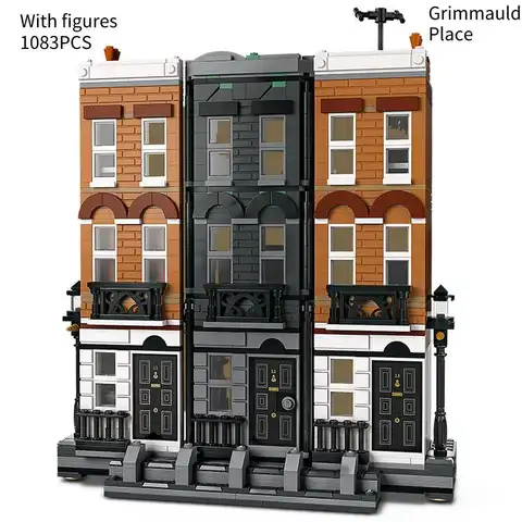 새로운 1083Pcs 마법사의 마법의 세계 클래식 영화 12 Grimmauld Place 빌딩 블록 어린이 선물 용품