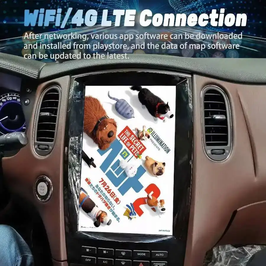 S Android15 Car Radio For Infiniti EX25 E35 QX50 QX70 2008-2016 Automotive Multimedia GPS Navigation Carplay Auto WIFI Bluetooth