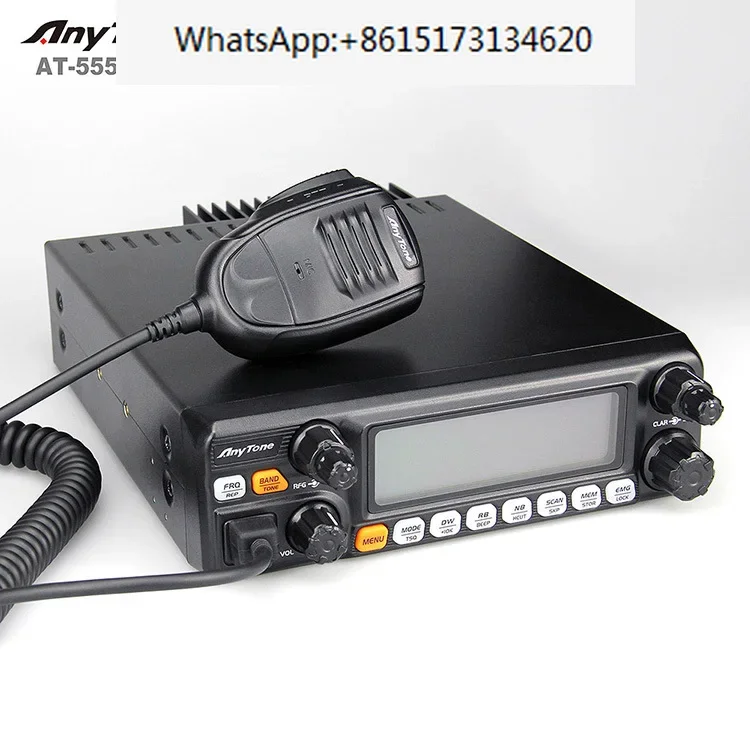 Anytone 10 Meter CB Radio AT-5555N Hight Power 25.615-30.105 Mhz AM/FM/SSB car Radio 18 Months AT-5555N II 1.75kgs CE FCC