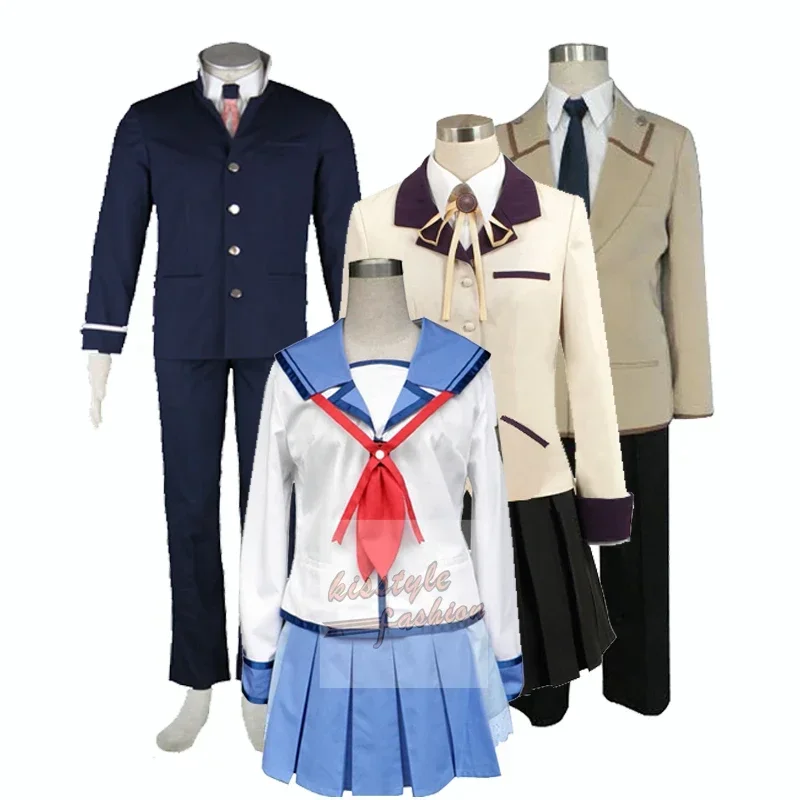 Angel Beats AB Otonashi Yuzuru Tachibana Kanade Nakamura Yuri Hinata Hideki disfraz de Cosplay, personalizado aceptado