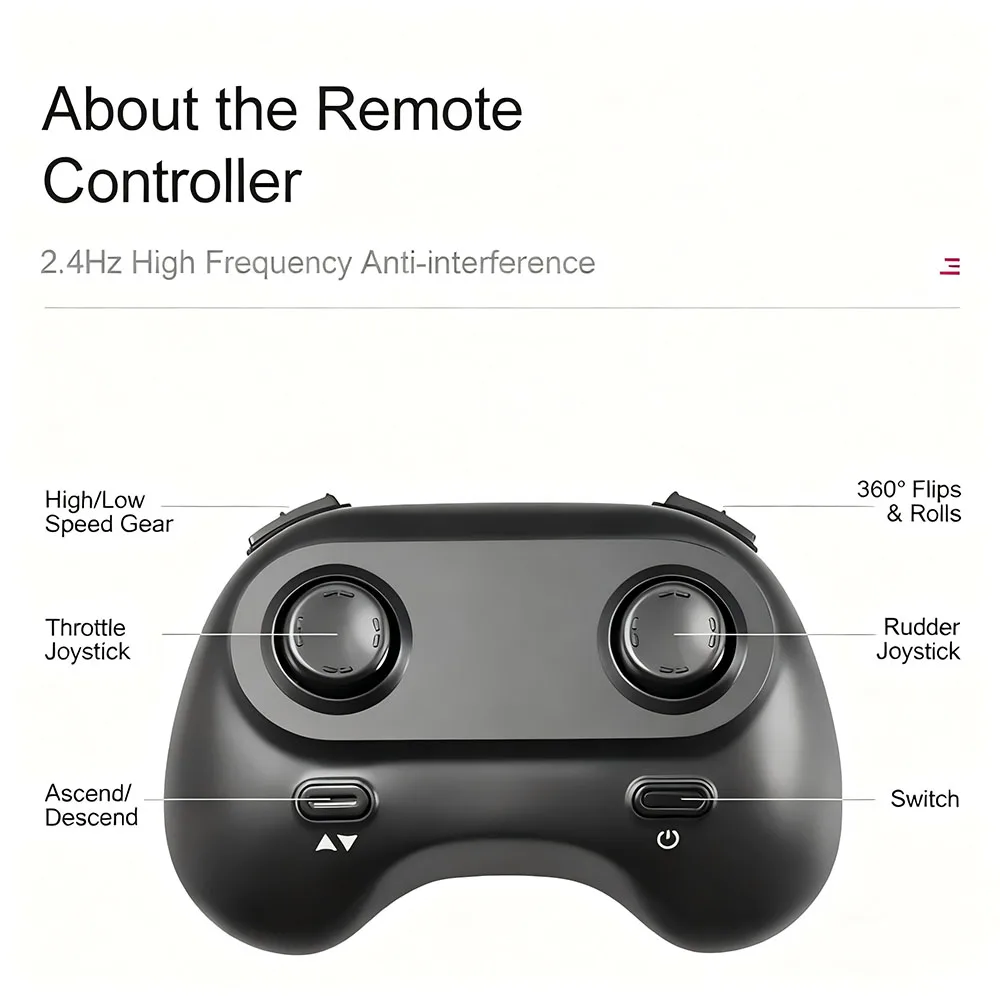 โดรน H107 RC Grid 2.4G ขนาดพกพา พร้อมกล้อง 4K พกพาสะดวก ควบคุมด้วยรีโมท ควอดคอปเตอร์ของเล่น บินลงจอดได้ด้วยปุ่มเดียว