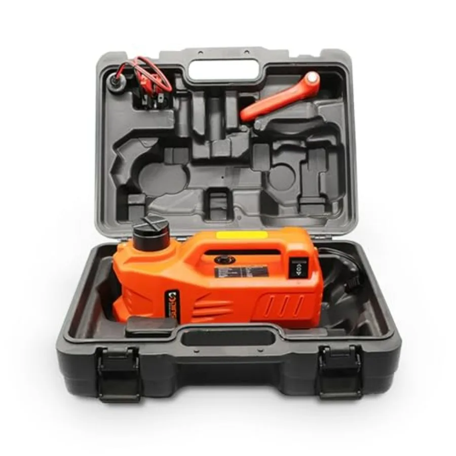 

Electric Car Jack Hydraulic Car Jack 5 Ton 11023 LBS Electric Car Jack Lifting Range: 6.117.7 inch DC12V with Plastic Packaging