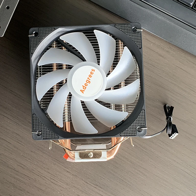 4 Heat Pipes CPU Air-cooled Cooler 4Pin PWM Tower Processor 120MM ventilador for Intel 1700 1200 1366 115X 2011 X79 X99 AM4 AM5
