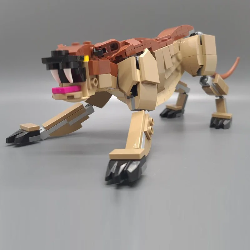 Creators Animal Series Model MOC Building Bricks Thylacoleo Modular Technology Gifts Holiday Assemble Children Toys Suit