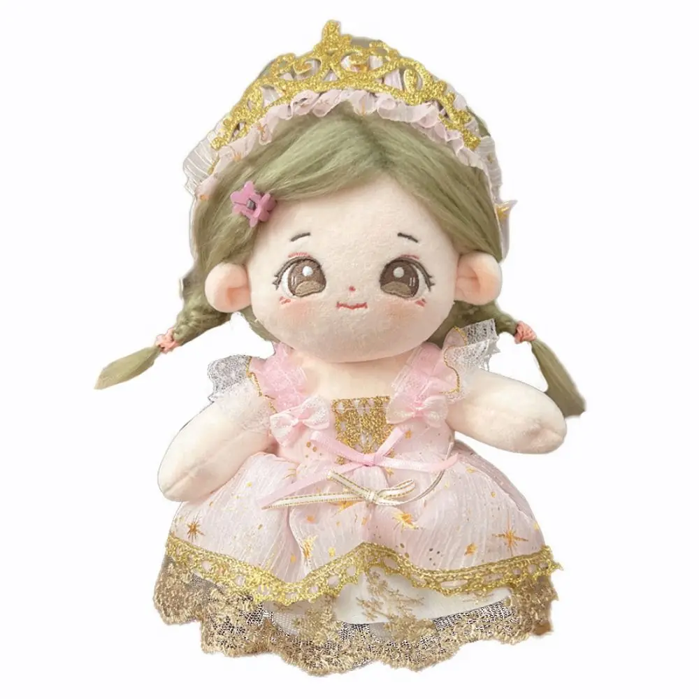 

20CM Doll Clothes Multicolor Princess Dress Miniature Dress Suit Replacement Outfit Photo Props Doll Headwear Dress Set