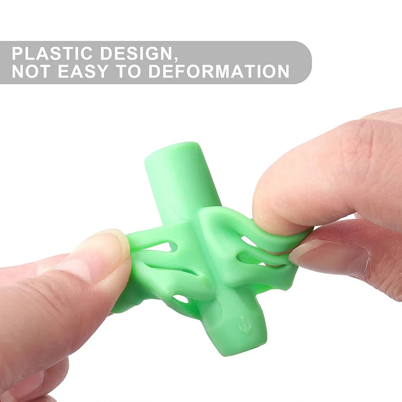 Imagem -02 - Silicone Pen Holder For Kids Aprendizagem e Ferramenta de Escrita Dispositivo de Correção Lápis Grasp Aid Hold Papelaria 300 Pcs