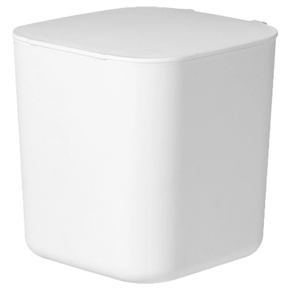 

Desktop Trash Waste Bin Lid for Kitchen Bedroom Office Garbage Can Mini Trashcan Plastic Material Long Use Reduce Odors Isolate