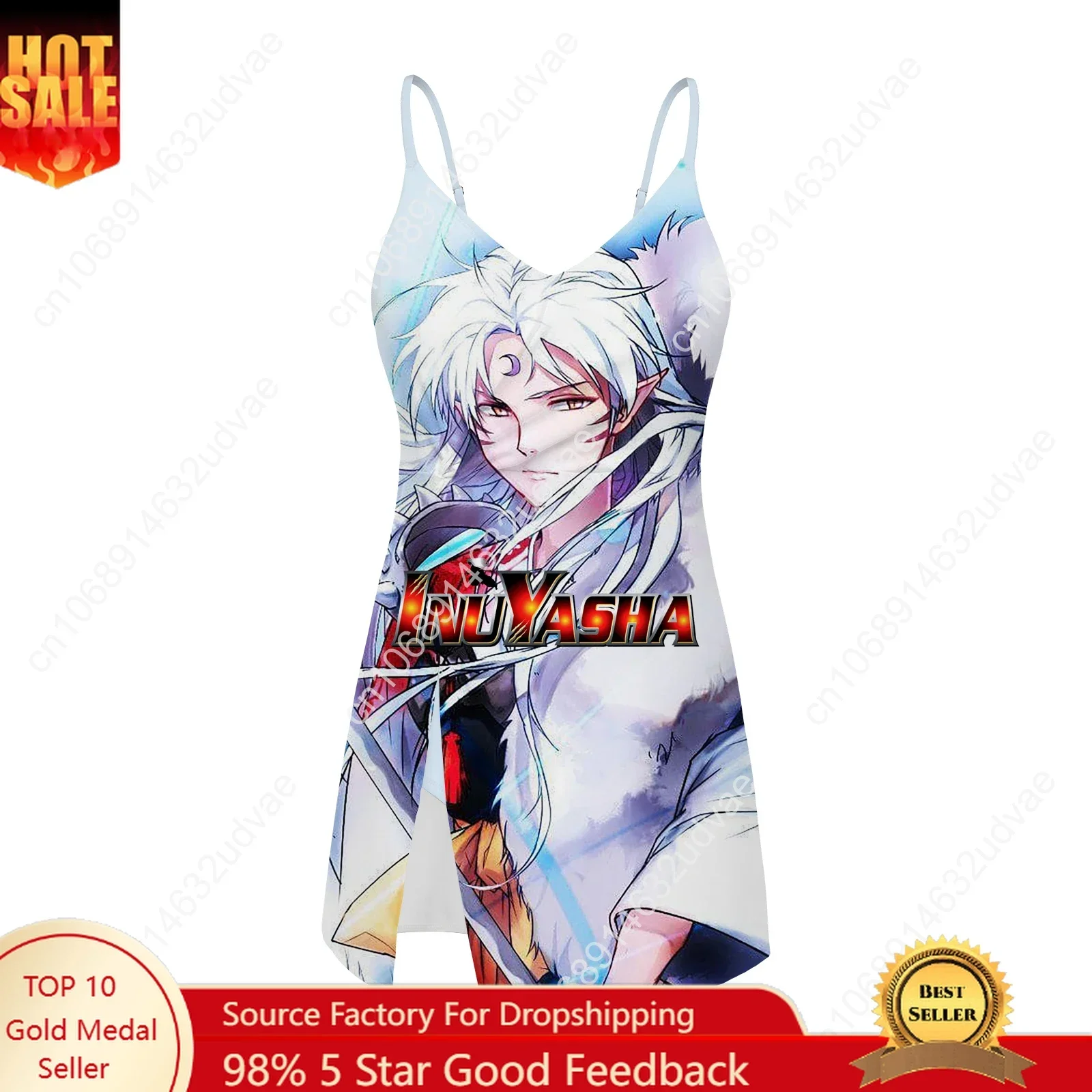 Inuyasha Sesshomaru Sling Dress Swimsuit Womens Bathing Suits Personalized Fashion Swimwear Pool Bikini Custom Made Beachwear