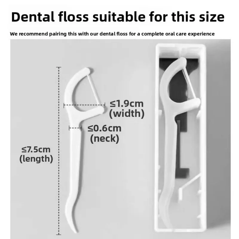 Dental Floss Pick Dispenser Pop-Up Automatic Holder with 10Count Dental Floss Sticks Portable Storage Box Toothpicks Oral Care