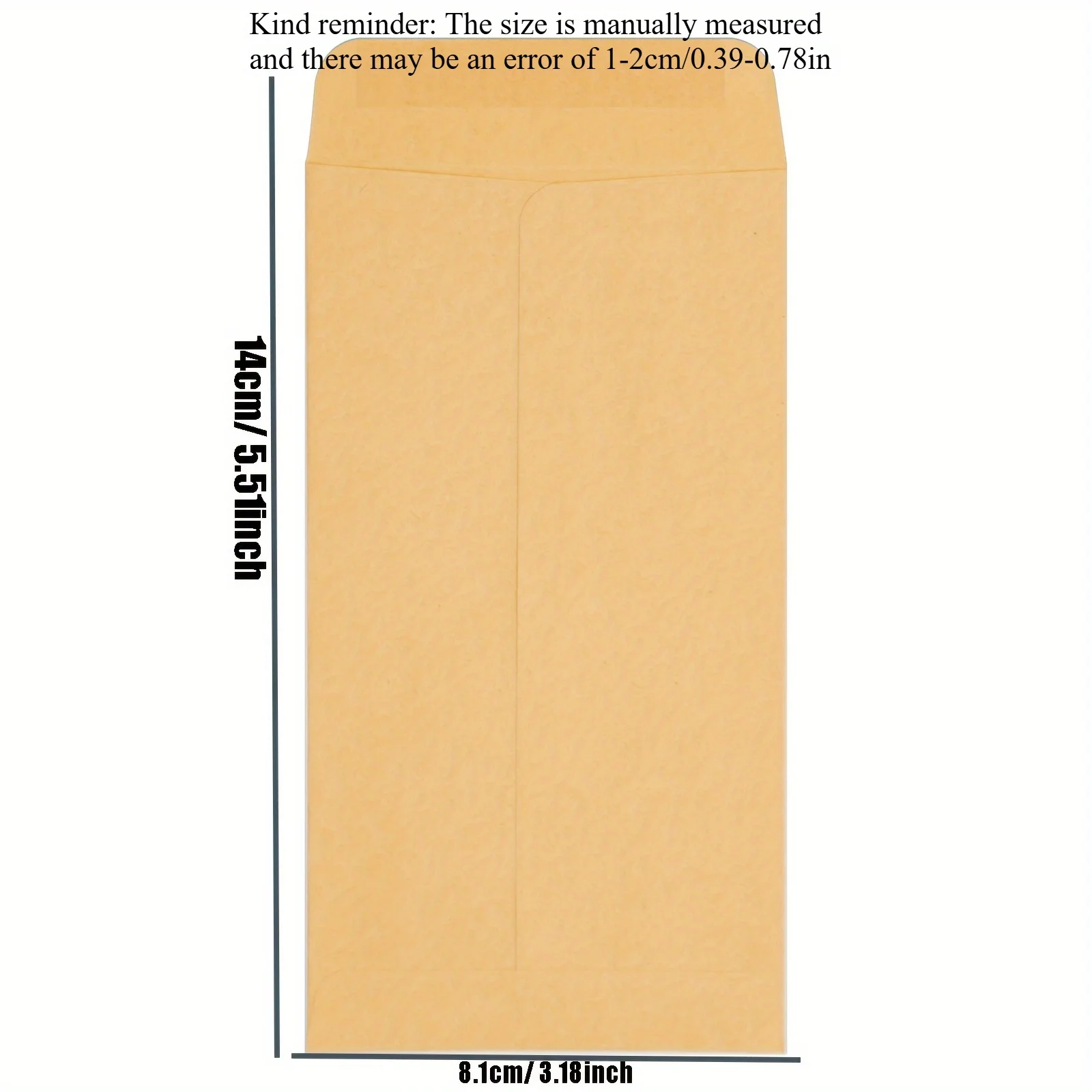 Envelopes de dinheiro marrom auto-vedantes, envelope de dinheiro para festival de ano novo, pequenos malotes de dinheiro kraft para orçamento e presentes com 10 peças