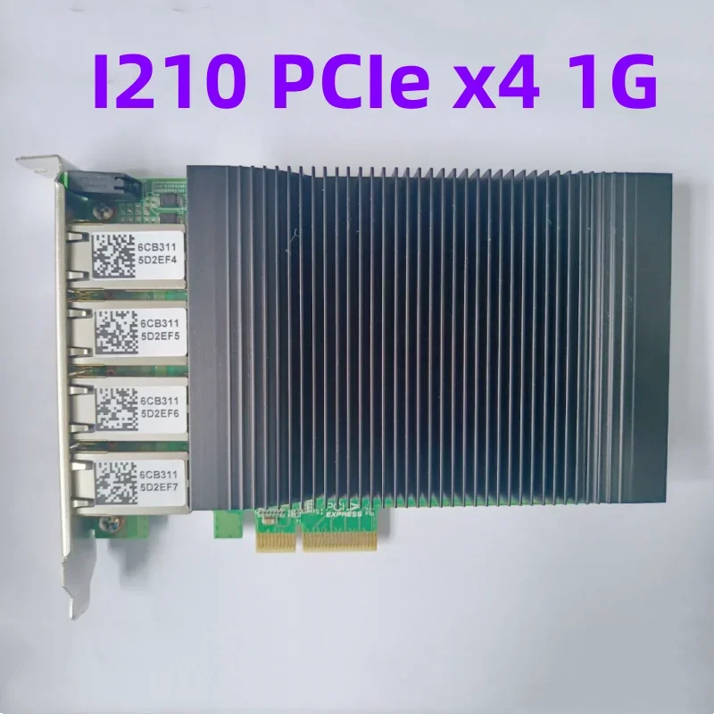 

Четырехпортовый сетевой адаптер Gigabit POE Ethernet I210 PCIe X4 1G