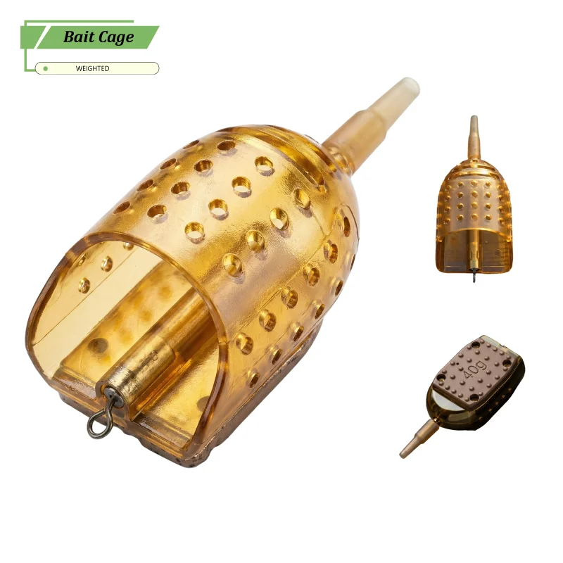 3-teiliger Inline-Pellet-Feeder 30g/40g/50g/60g Metallköderkäfig für Karpfenangeln, Grobfischangeln, Madenfütterungszubehör
