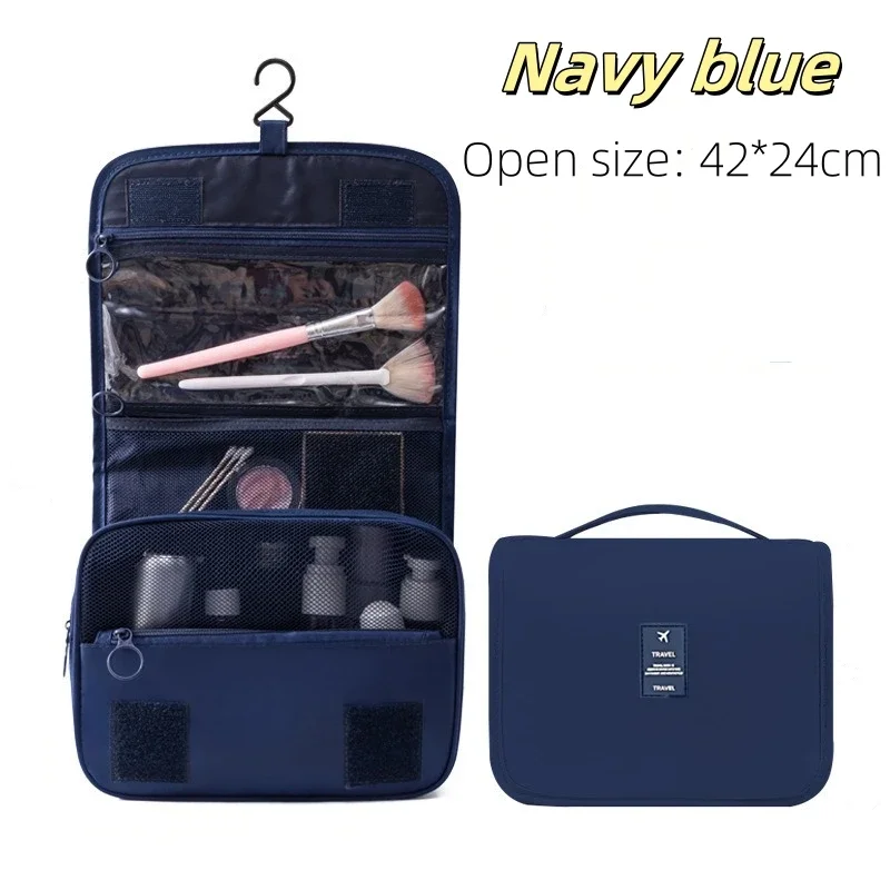 Hoge kwaliteit reismake-up tas Waterdichte toiletartikelen Organizer Dames Neceser Badkamer Haak Waszakje Haak Make-up opbergtas