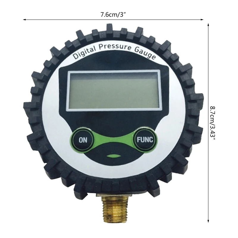 Cyfrowy manometr dla 4 jednostek Miernik ciśnienia powietrza oponach 0-200PSI dla