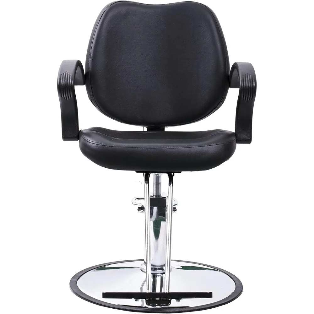 

Black Hydraulic Barber Styling Chair – Professional Salon Equipment for Hair & Beauty Services