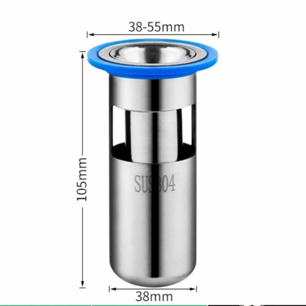 New Stainless Steel Floor Drain Core U-type Deodorant Bathroom Sewer Drain Insect Proof Deodorant Cover Sewer Drain