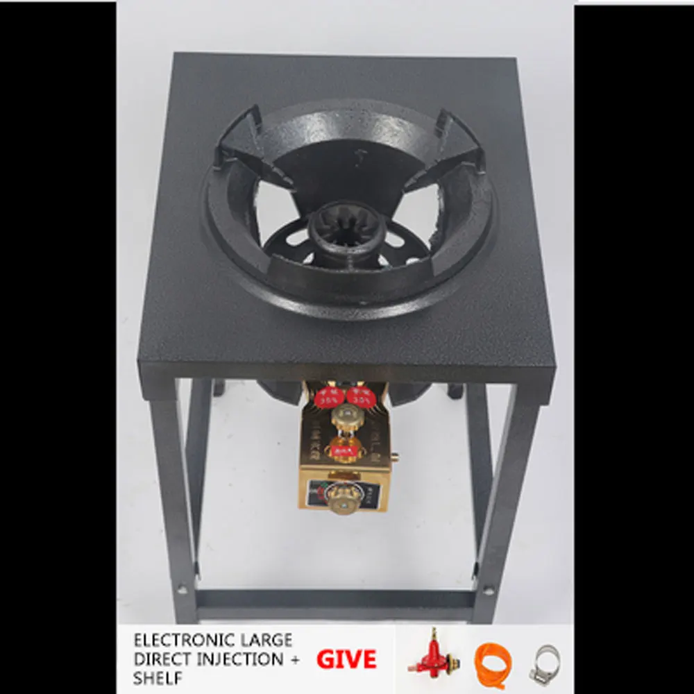 Single Gas Stove Stir Fry Stove Liquefied Natural Gas Cooktop Stove Shelf Gastronomie Maschinen New Commercial