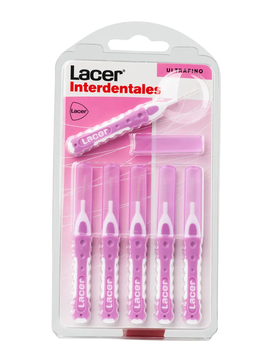 Lacer straight ultarfine interdental brush 6 units-maximum cleaning between your teeth