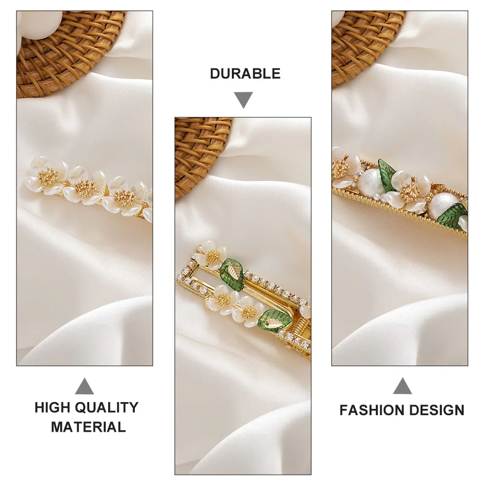 

3 Pcs Hairpin Stylish Alloy Accessories for Daily Party Wedding Gifts Delicate Fashion Headdress Clips Bright Elegant Design
