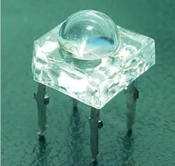 5Pcs 5mm F5 Piranha LED White RED Blue Yellow Amber Clear 5mm LED Diode Light-Emitting-Diodes 4-pins Diodos Brightness