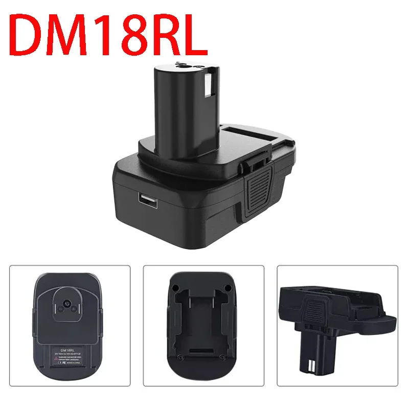 

For RYOBI 18V Lithium&Ni-NH&Ni-CD Battery for Dewalt for Milwaukee 20V Li-Ion Convertor DM18RL Battery Converter Adapter