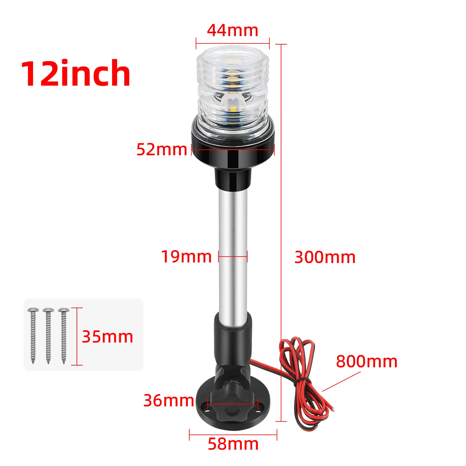 AD 12 V 24 V Zeilen Signaal Licht Boot Navigatie Licht Vouwen 360 Graden LED voor Jacht Marine anker Licht Boot Accessoires - afbeelding 1