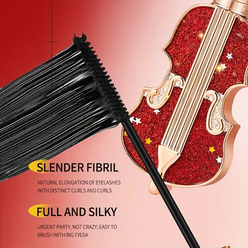 Mascara coiffant pour violon, allongeant les boucles, imperméable, mince, Long, tête de brosse Fine, très fin, durable, sans bavures, maquillage pour les yeux