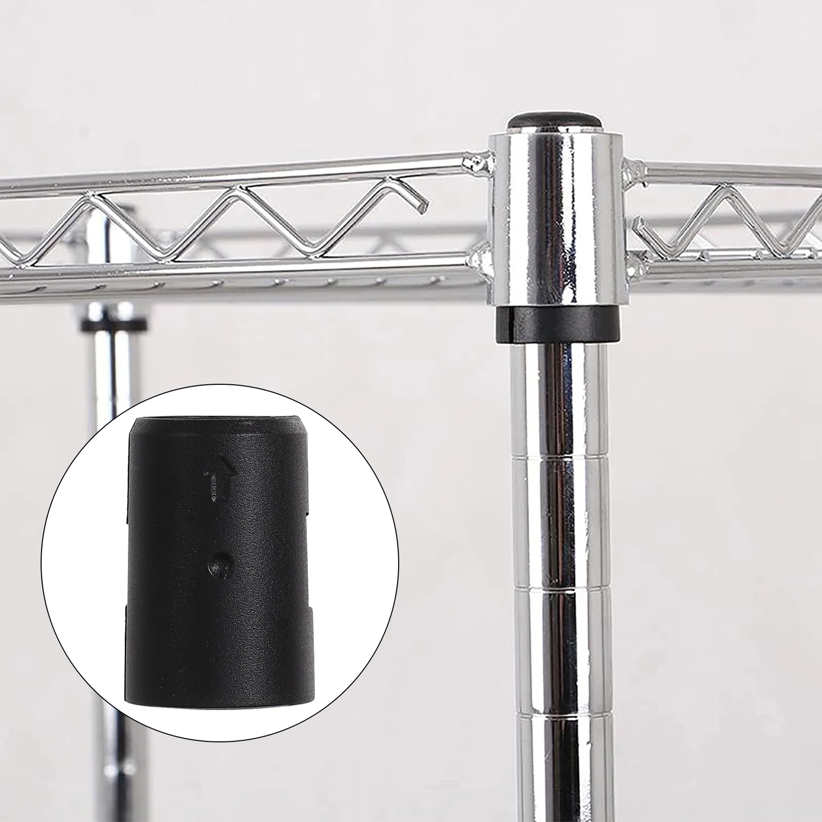 

32Pairs Anti-Static Shelf Clips Plastic Lock Sleeves for Wire Shelving Fixings Replacement 19Mm Post Compatible