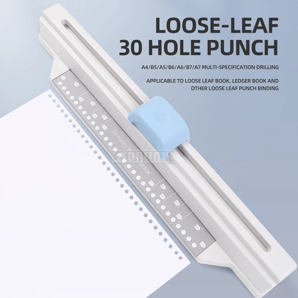 

Punching machine, 30 hole binder punching machine, manual A4 punching machine