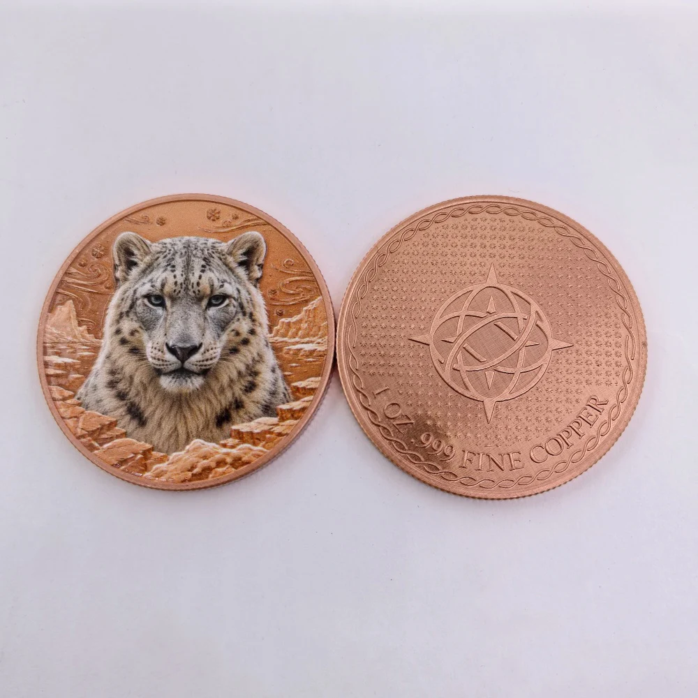 36 Designs Wild Animal, Mythical Creatures, Alien 1oz .999 Pure Copper Commemorative Coin Color Printed Metal Crafts For Gift