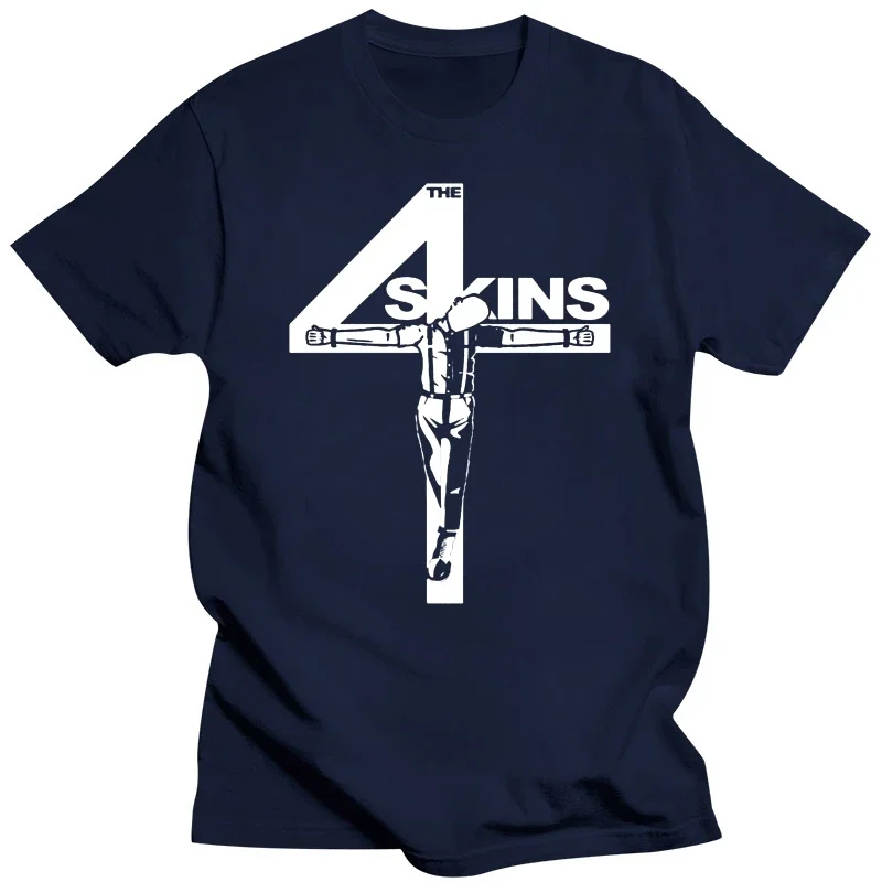 cotton tshirt men summer tees The 4 Skins Oi T Shirt Uk Punk Streetpunk 4Skins Skinhead Male Teeshirt Funny Top Tees Mens Tshirt