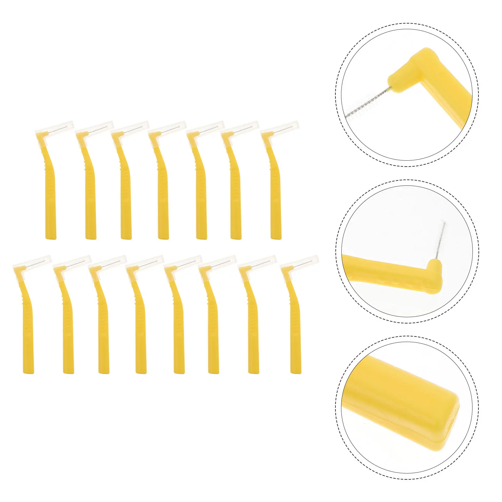 15Pcs Teeth -Dental Brushes Easy-to-Use Disposable Flossing Picks for Travel Oral Hygiene Cleaning Tool Long-Lasting