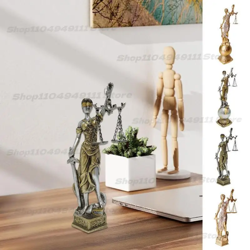 

Justice Fairness Goddess Statue ThemisGoddess Of Justice Statue Greek Mythology Ornaments Justice Blind Statues Home Decor