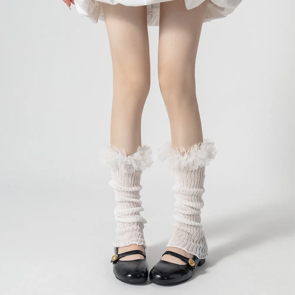 

New Loose Lace Leg Covers Y2K Lolita Leg Warmers Lace Ballet Style Clothing Accessories Gift