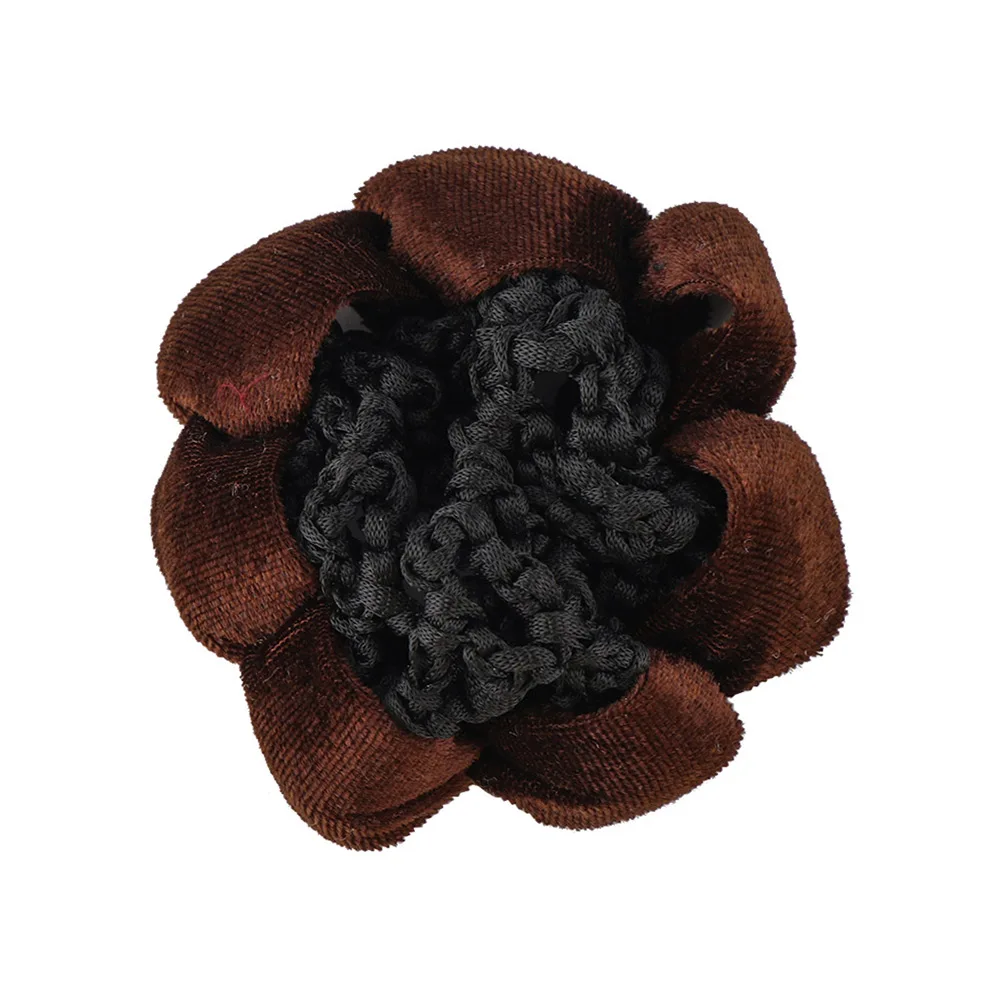 New Dance Skating Lace Velet Edge Updo Styling Tool Ballet Crochet Snood Bun Cover Hair Nets