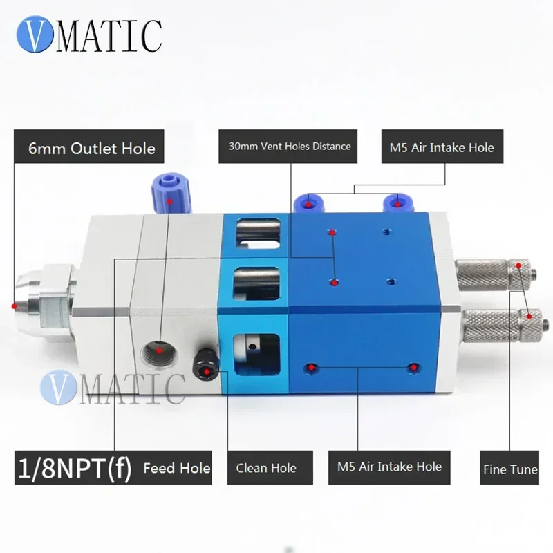 ‌Automatic Glue Dispenser Kit | Dual Cartridge System +2×1L SS Tanks for High-Viscosity Adhesive & Auto Repair Fast Ship‌